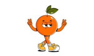 orange cartoon character