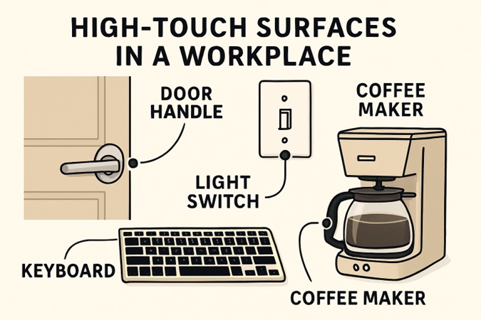 Common High-Touch Areas In Workplaces